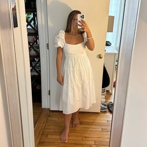 Bardot White Midi Dress